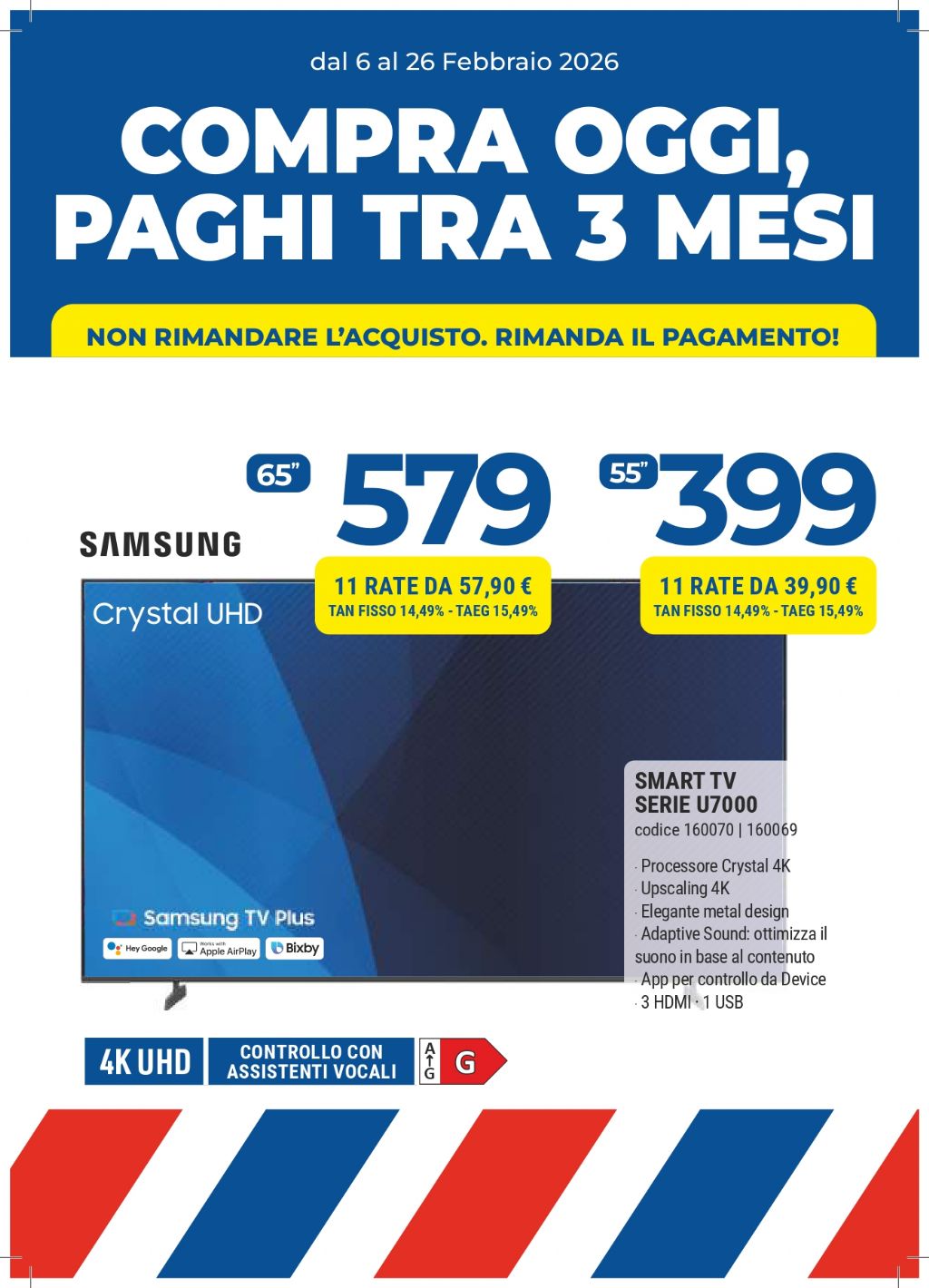 SAMSUNG 65U7000 65'' 4K